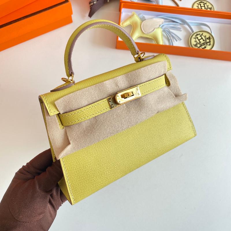 Hermes Kelly Mini Second Generation 22EP 1Z Chicken Gold Button